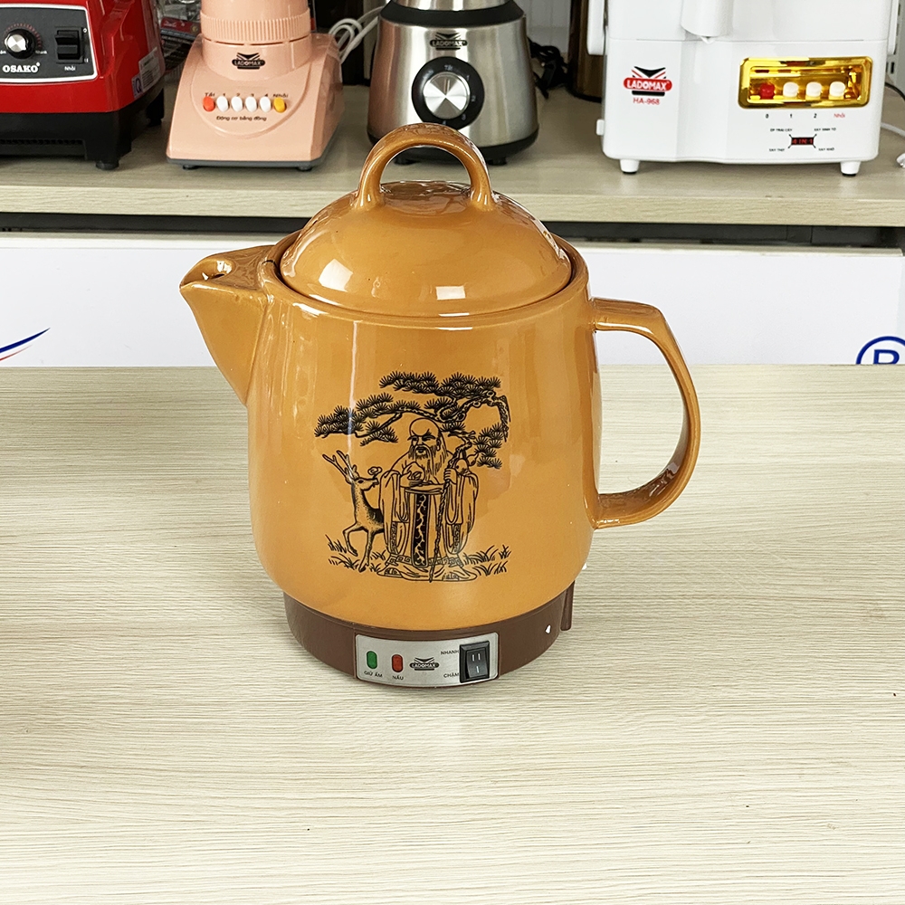 Ấm Sắc Thuốc Điện Ladomax Ha-8833N Màu Nâu (1tx8)