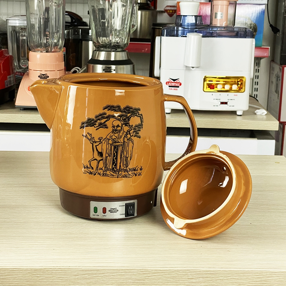 Ấm Sắc Thuốc Điện Ladomax Ha-8833N Màu Nâu (1tx8)