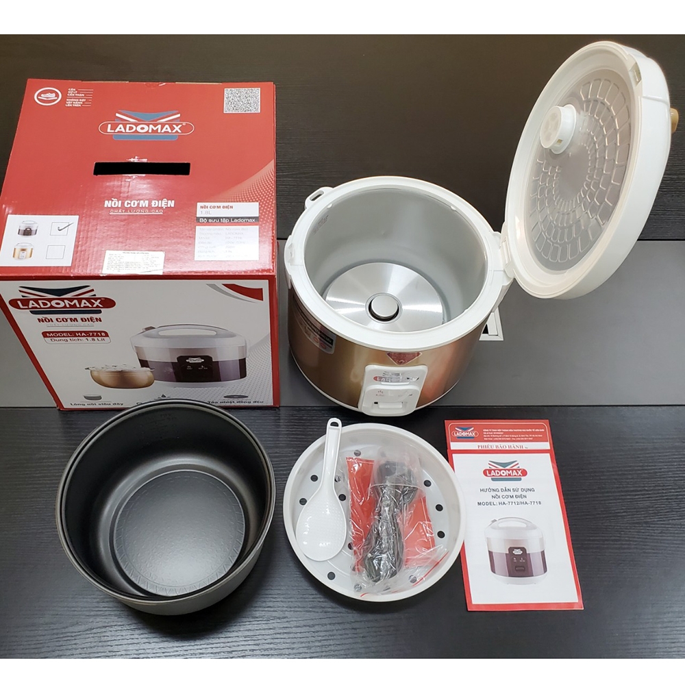 Nồi cơm điện 1.2L Ladomax Ha-7712 (1tx6)