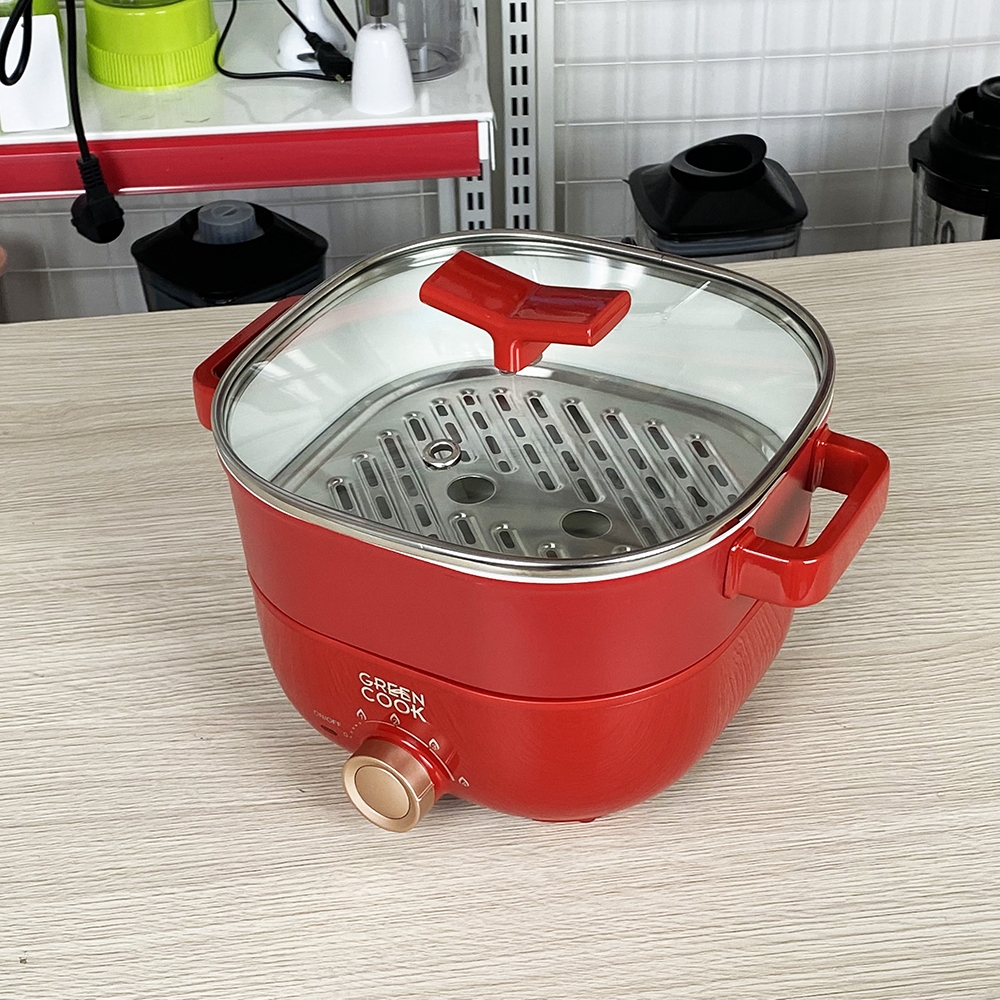Nồi lẩu điện nhôm đúc Greencook GCEH233 (1tx8)