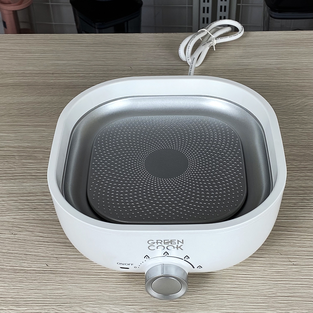 Nồi lẩu điện nhôm đúc Greencook GCEH233 (1tx8)