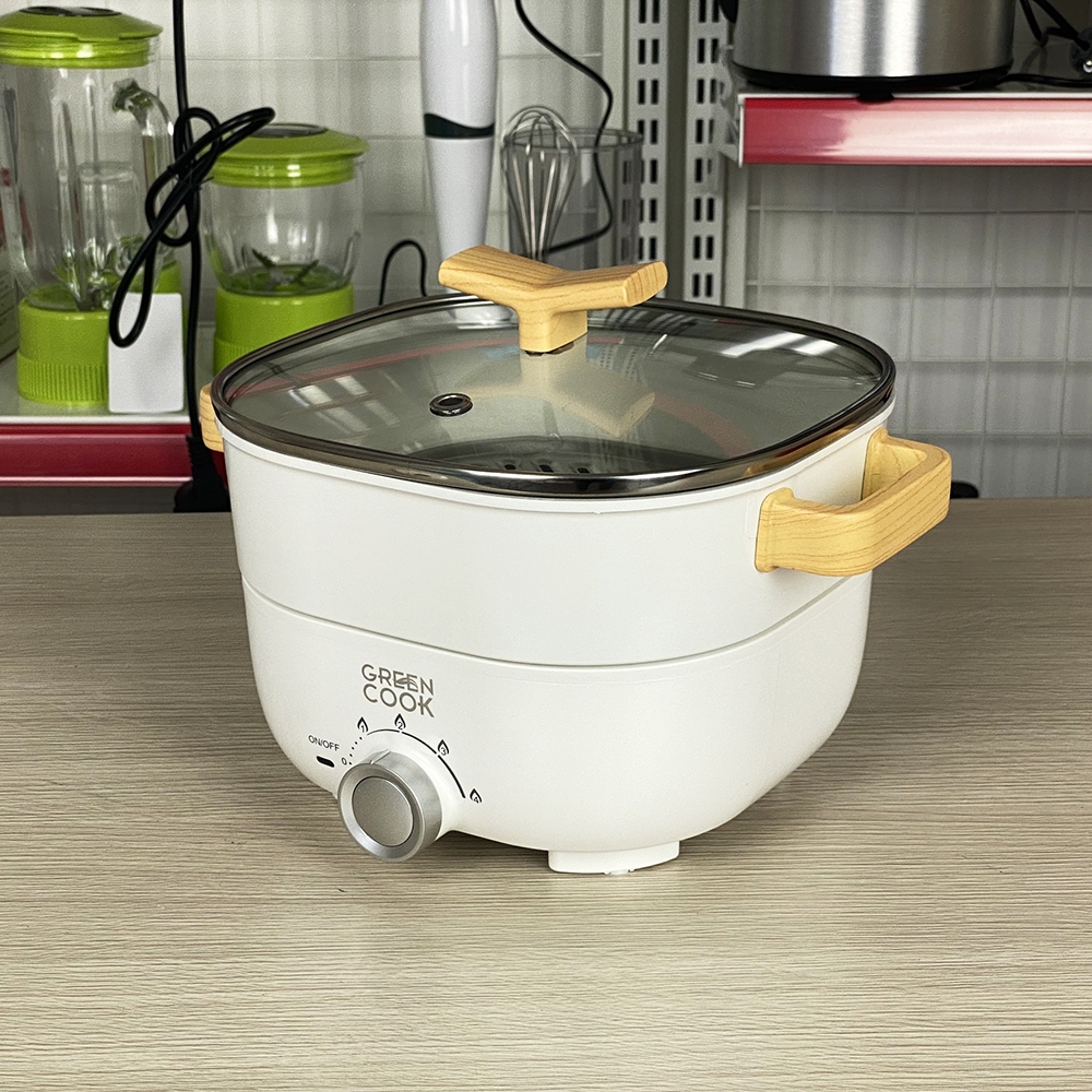 Nồi lẩu điện nhôm đúc Greencook GCEH233 (1tx8)