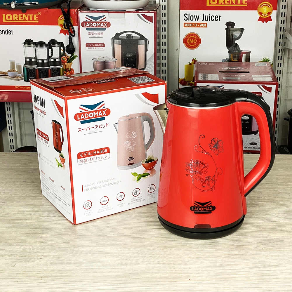 Ấm đun siêu tốc 2.0L Ladomax Ha-836 (1tx16)