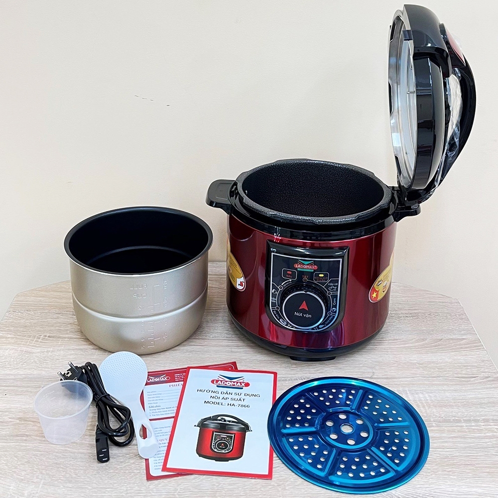 Nồi áp suất 6L nắp liền Ladomax Ha-7866 (1tx4)