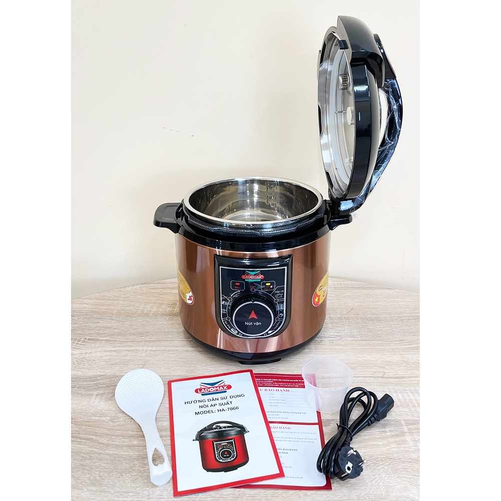 Nồi áp suất 6L nắp liền Ladomax Ha-7866 (1tx4)