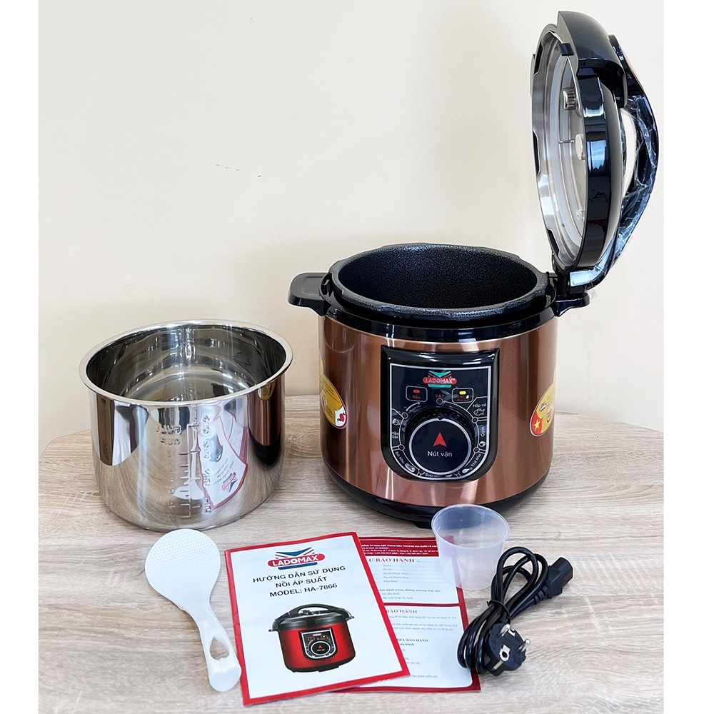 Nồi áp suất 6L nắp liền Ladomax Ha-7866 (1tx4)