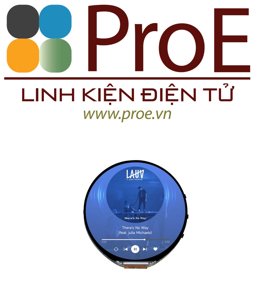 Waveshare ESP32-S3 1.85inch Round Touch Display Board - 360x360 LCD With WiFi, Bluetooth & Sensors