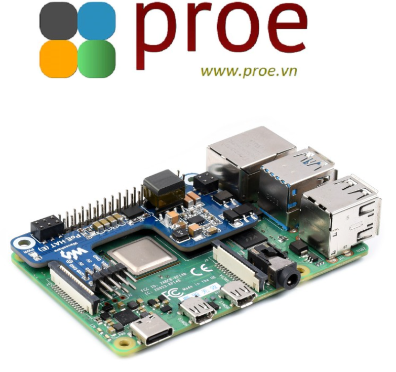 Power Over Ethernet HAT (D) For Raspberry Pi 3B /4B, 802.3af