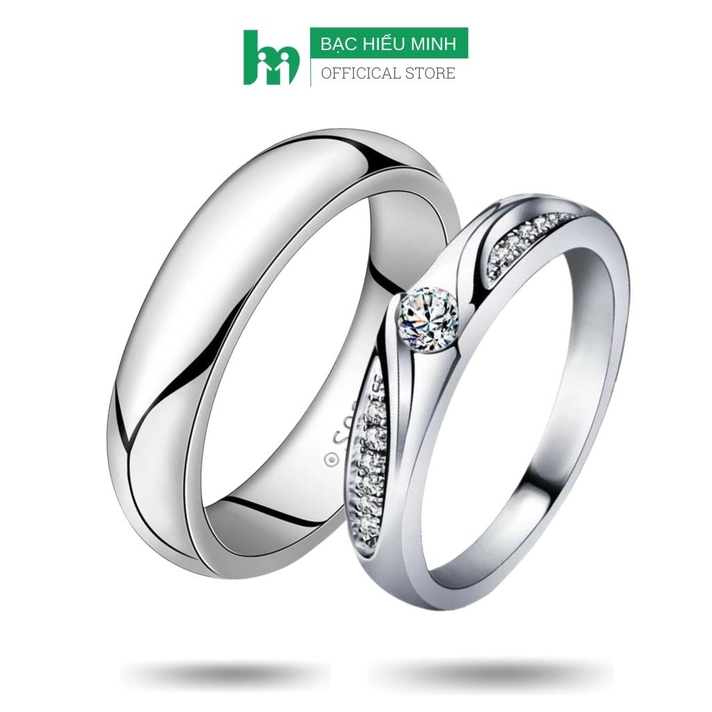 Nhẫn Đôi Bạc Nhẫn Cặp Bạc Tuổi Hồng Thơ Ngây Chính Hãng Bạc Hiểu Minh NC632 BẠC HIỂU MINH Nhẫn Đôi Bạc Nhẫn Cặp Bạc Tuổi Hồng Thơ Ngây Chính Hãng Bạc Hiểu Minh NC632 BẠC HIỂU MINH