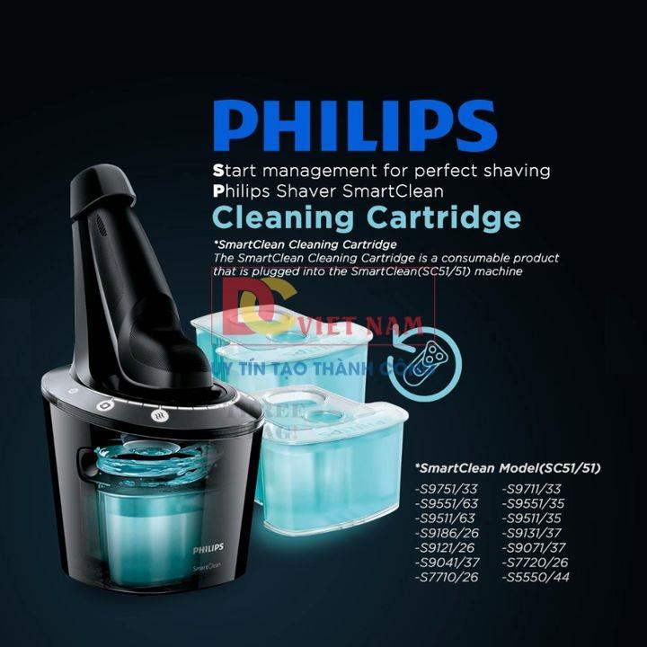 Bình nước rửa máy cạo râu Philips Cleaning cartridge JC302/52 DC