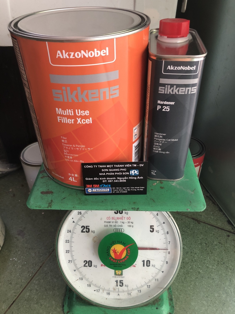 Sơn lót 2K Xcel Sikkens Multi Use Filler Xcel CÔNG TY TNHH THƯƠNG MẠI