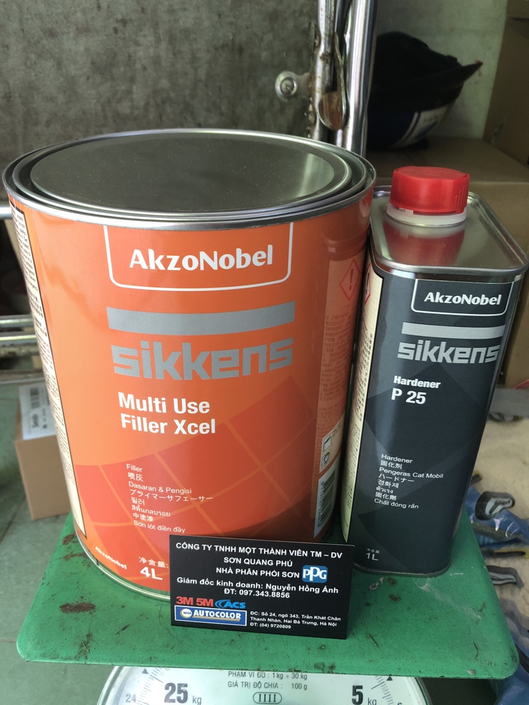 Sơn lót 2K Xcel Sikkens Multi Use Filler Xcel CÔNG TY TNHH THƯƠNG MẠI