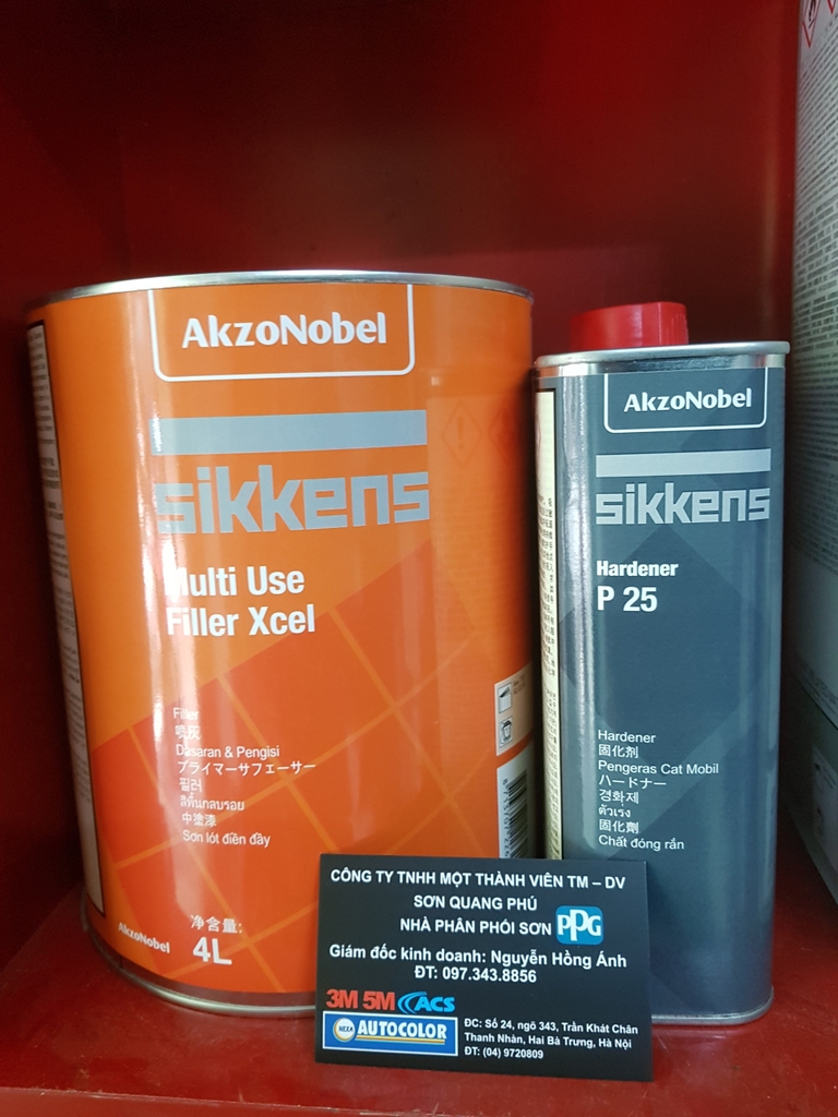 Sơn lót 2K Xcel Sikkens Multi Use Filler Xcel CÔNG TY TNHH THƯƠNG MẠI