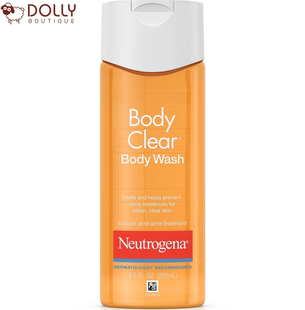 SỮA TẮM NEUTROGENA BODY CLEAR ACNE BODY SCRUB WITH SALICYLIC ACID Dolly