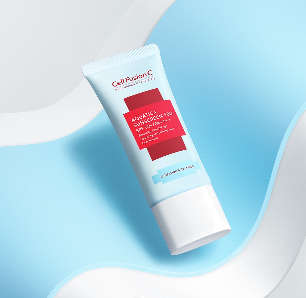 Kem Chống Nắng Cấp Ẩm Dịu Da Cell Fusion C Aquatica Sunscreen 100 SPF 50+ / PA++++ 35ml XANH