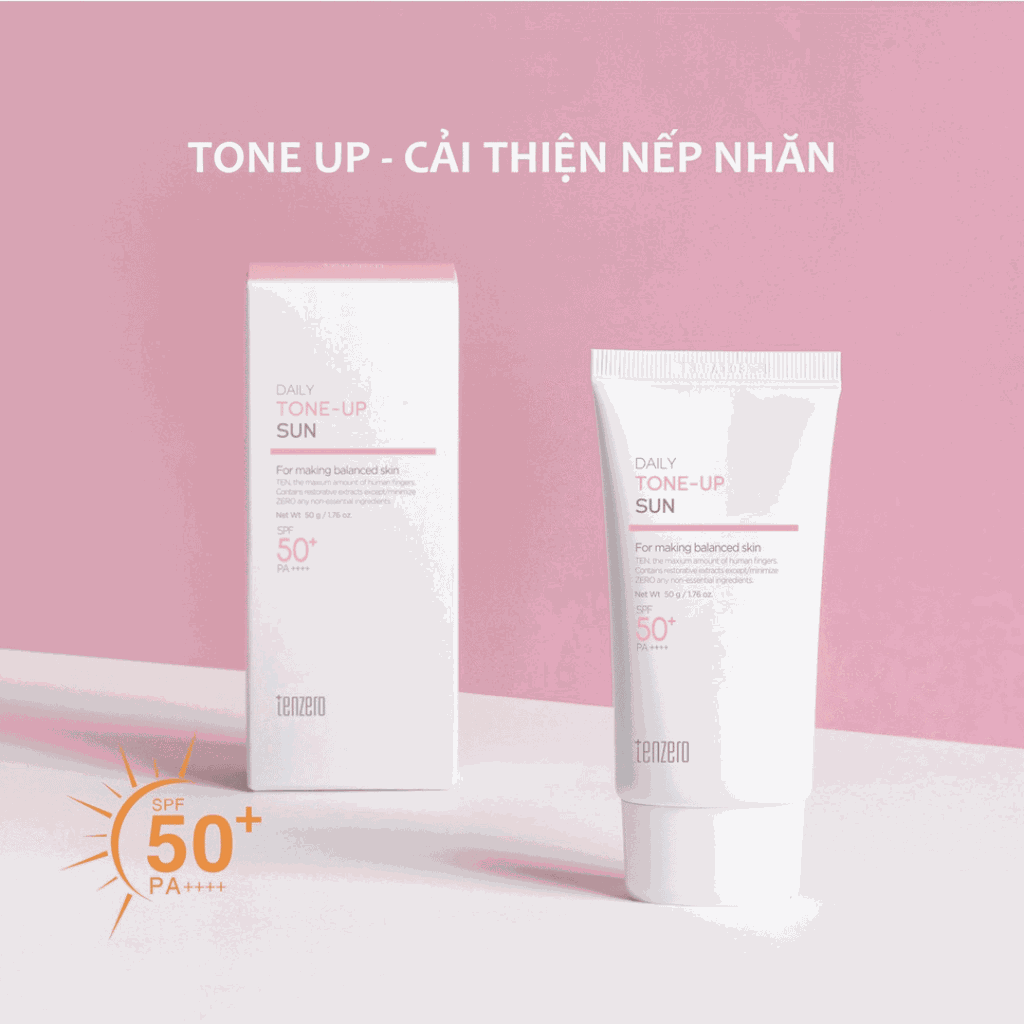 Kem Chống Nắng Nâng Tone Tenzero Daily Tone-Up Sun SPF 50+ PA++++ 50ml