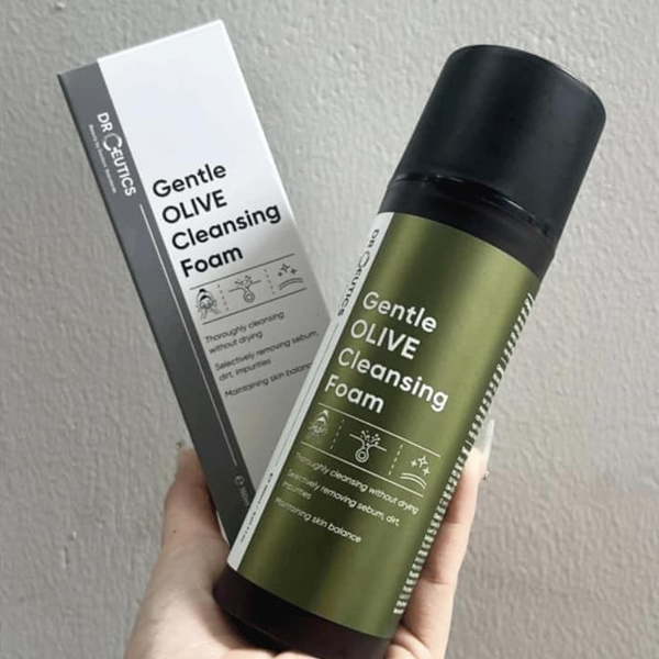 Sữa Rửa Mặt DrCeutics Gentle Olive Cleansing Foam Sữa Rửa Mặt Sạch Sâu, Sữa Rửa Mặt Dịu Nhẹ Cho Da 150ml