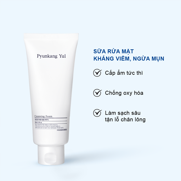 Sữa Rửa Mặt Giảm Viêm, Giảm Mụn Cleansing Foam Pyunkang Yul 150ml