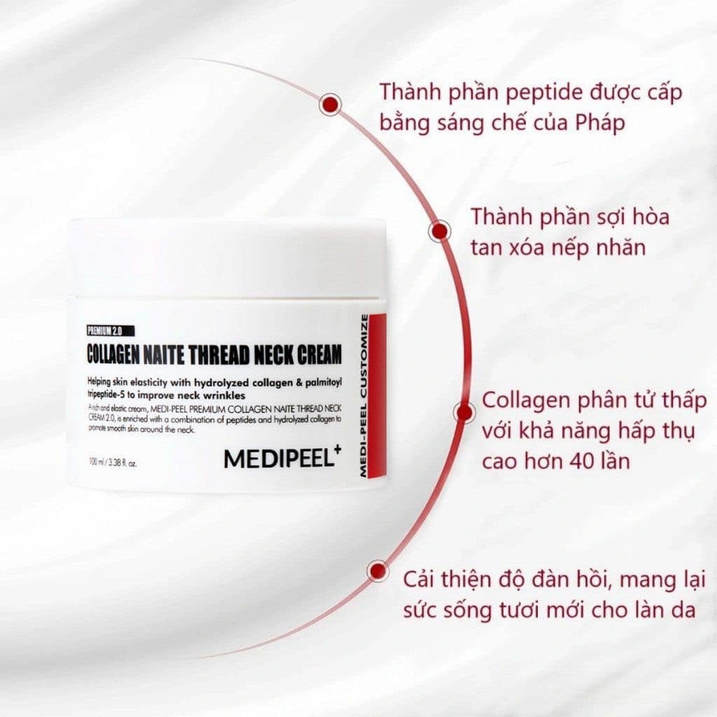 Kem dưỡng da vùng cổ Medi-Peel Premium Naite Thread Neck Cream 100ml