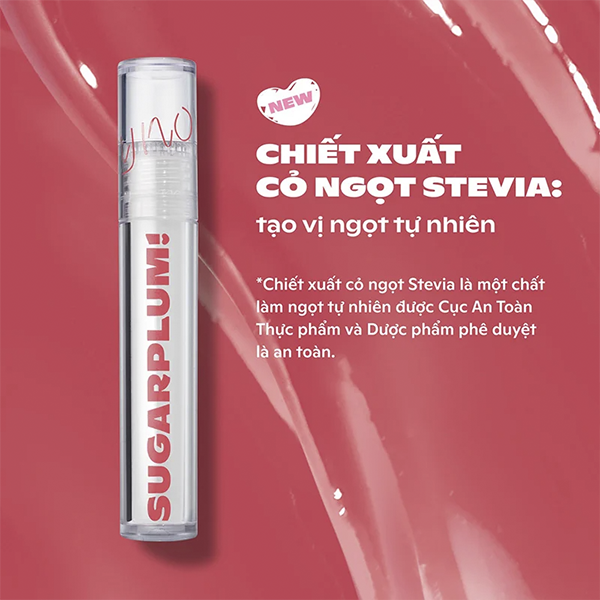 Son SUGARPLUM MistyNow Blurring Tint Son Nước Mịn Lì Thuần Chay VER.02