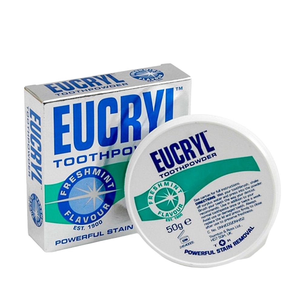 Bột Tẩy Trắng Răng Eucryl Powerful Stain Removal Toothpowder 50g