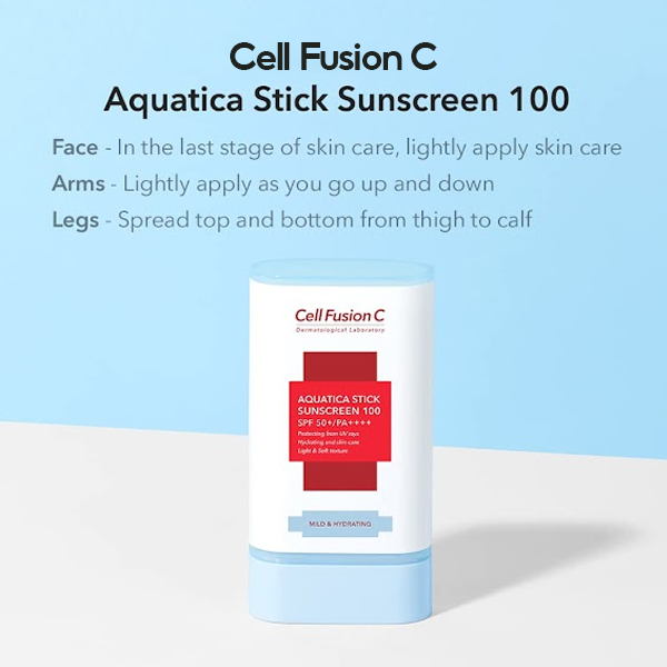 [CELL FUSION C] Sáp Chống Nắng Cấp Ẩm, Dịu Da, Giảm Nếp Nhăn & Sạm Nám Cell Fusion C Aquatica Stick Sunscreen 100 SPF 50+/PA++++ 19g