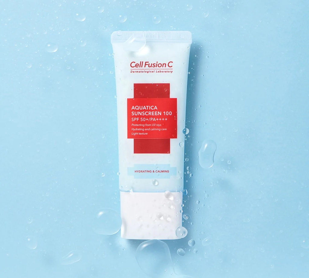 Kem Chống Nắng Cấp Ẩm Dịu Da Cell Fusion C Aquatica Sunscreen 100 SPF 50+ / PA++++ 50ml  XANH