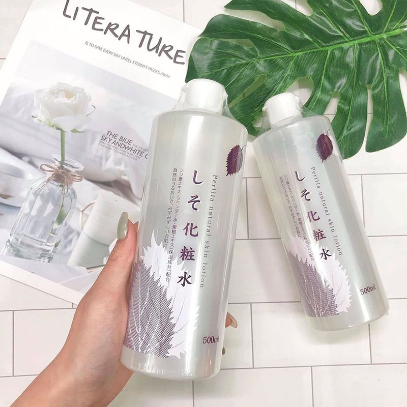 Nước Hoa Hồng Dokudami Perilla Natural Chiết Xuất Lá Tía Tô 500ml