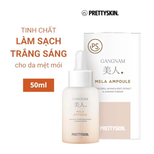Tinh Chất Prettyskin Dưỡng Trắng Gangnam Miin Mela Ampoule 50ml