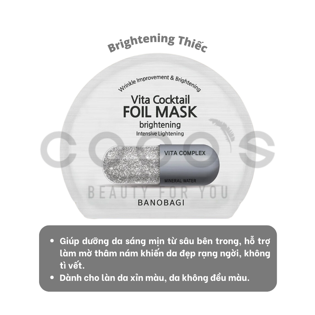 Mặt Nạ Dưỡng Da Banobagi Vita Genic Jelly Mask 30ml