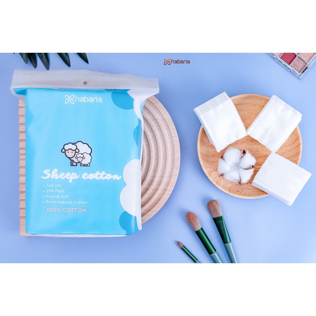Bông Tẩy Trang Cừu Habaria 234 Miếng