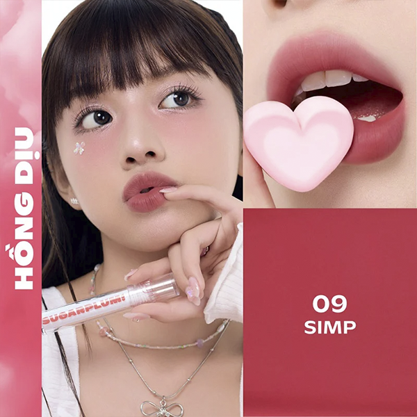 Son SUGARPLUM MistyNow Blurring Tint Son Nước Mịn Lì Thuần Chay VER.02