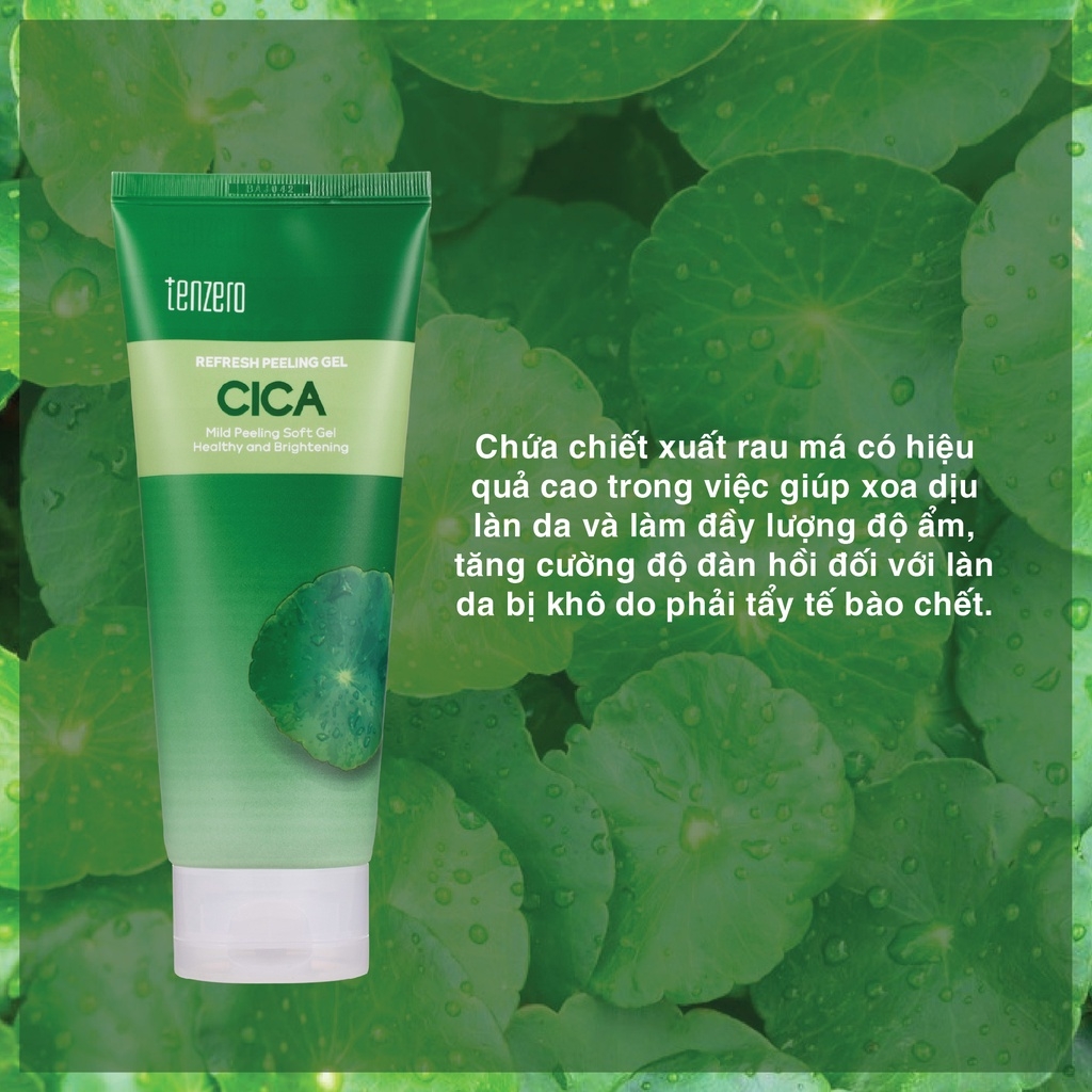Gel Tẩy Tế Bào Chết Tenzero Refresh Peeling Gel Loại Bỏ Bụi Bẩn Và Tế Bào Chết Trên Da 180ml