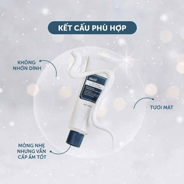 Kem Dưỡng Dịu Da, Dưỡng Ẩm Sâu Dành Cho Da Khô Dear, Klairs Rich Moist Soothing 80ml