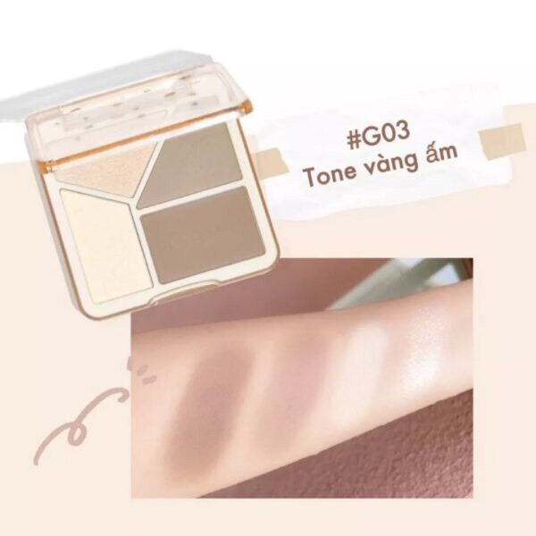 [GOGO TALES] Tạo khối 4 ô GOGO TALES Light shadow flawless
