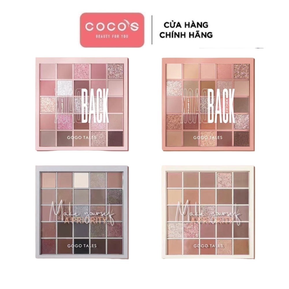 Bảng Phấn Mắt 25 Ô Makeup Cá Nhân Và Chuyên Nghiệp Gogo Tales 29.5g