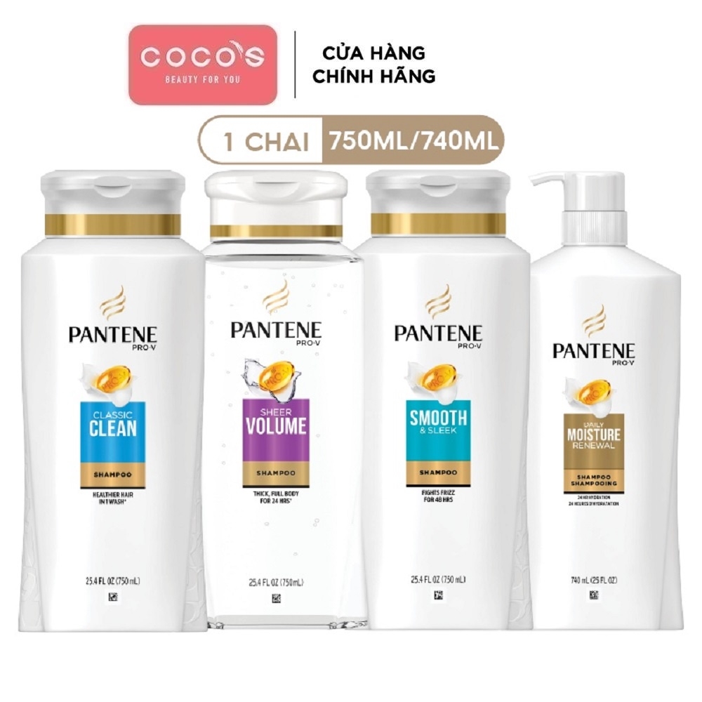 Dầu Gội Pantene Mỹ nhiều mùi hương 700/740/750ml