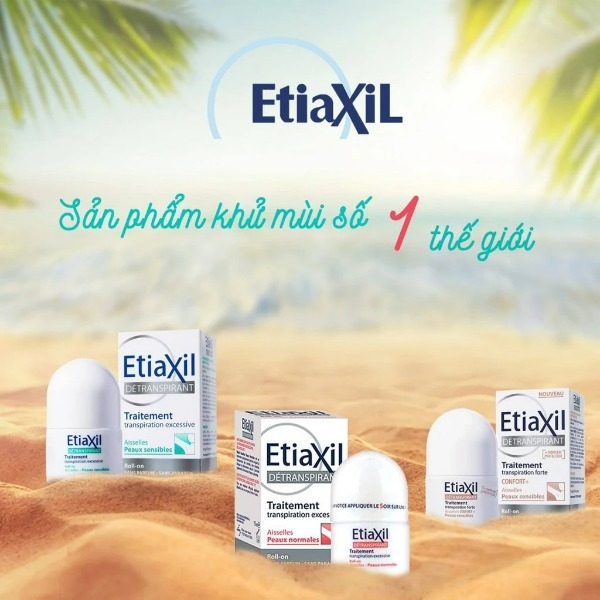 Lăn Khử Mùi Etiaxil Detranspirant Traitement RollOn, lăn Etiaxil, Xịt Khử Mùi Chân Ngăn Mùi (15ml/50ml)