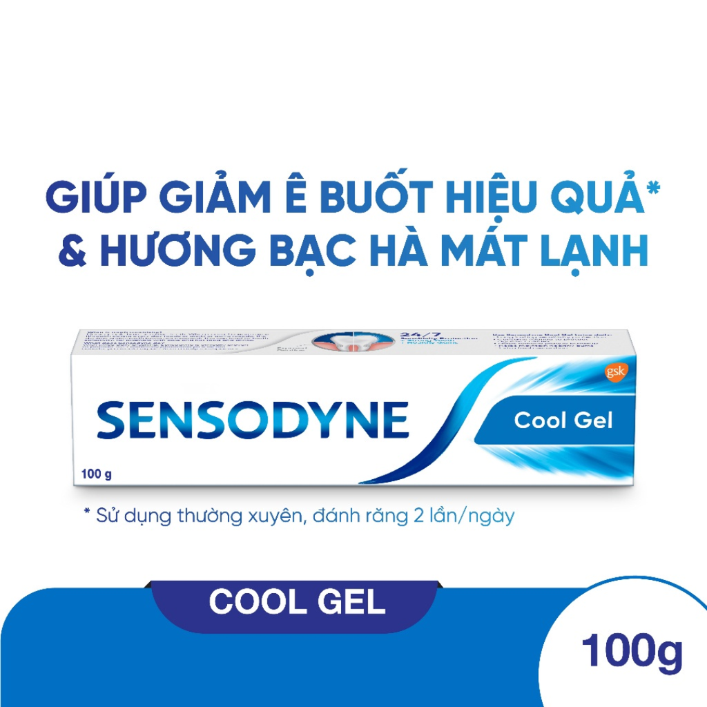 Kem Đánh Răng Sensodyne, Kem Đánh Răng The Mát, Bảo Vệ Răng Ê Buốt, Trắng Răng 100g