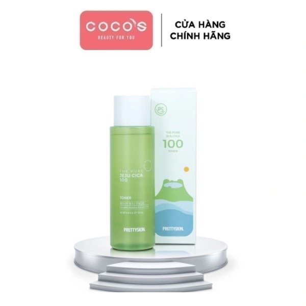 NƯỚC HOA HỒNG PRETTY SKIN THE PURE JEJU CICA 100 TONER 250ML