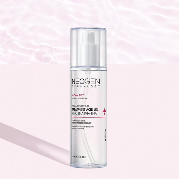 Toner Neogen Dermalogy Treatment Acid 5% AHA - BHA - PHA - LHA, Toner Tẩy Tế Bào Chết, Toner Giảm Mụn 150ml
