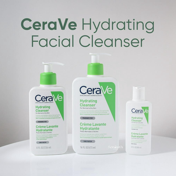 Sữa Rửa Mặt CeraVe Hydrating Cleanser Sữa Rửa Mặt CeraVe Cho Da Thường Đến Khô 30ml/88ml/236ml/473ml