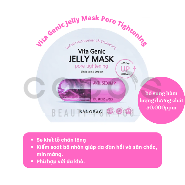 Mặt Nạ Dưỡng Da Banobagi Vita Genic Jelly Mask 30ml