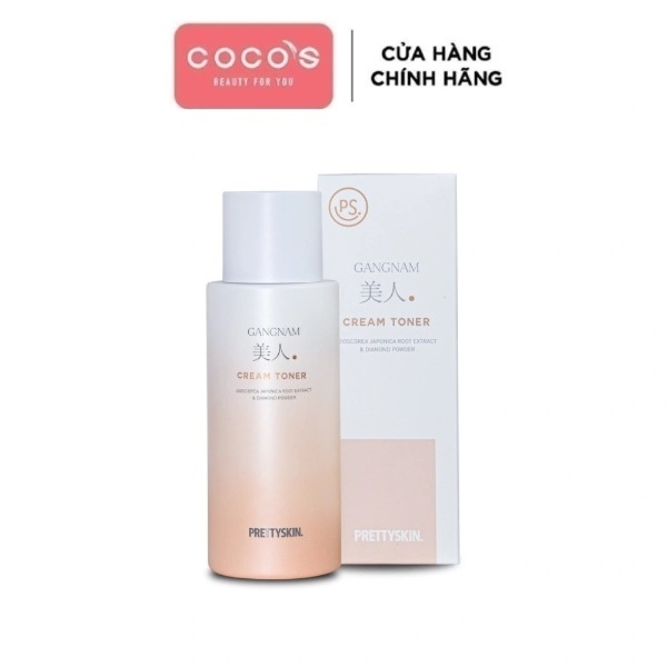 NƯỚC HOA HỒNG DƯỠNG SÁNG LÀM DỊU GANGNAM CREAM TONER PRETTYSKIN 300ML