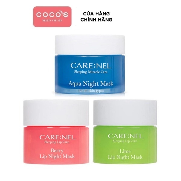 Mặt Nạ Ngủ Mặt Và Môi Mini CARE:NEL Lip Sleeping Mask 5g