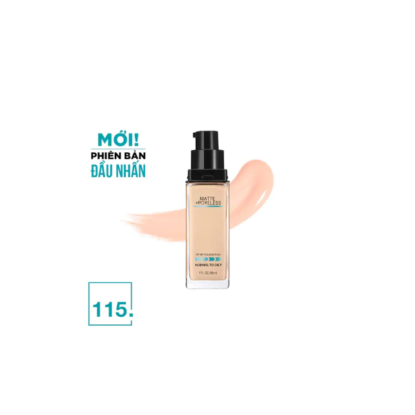 Kem Nền Mịn Nhẹ Kiềm Dầu Fit Me Maybelline New York Matte Poreless Foundation 30ml