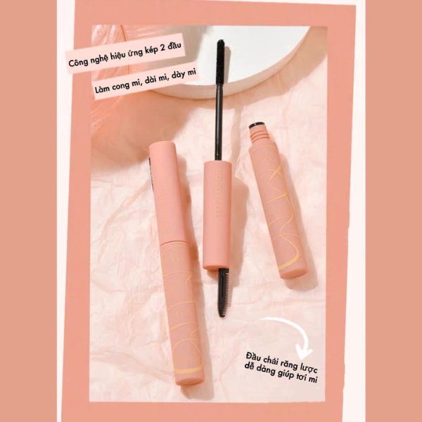 Mascara 2 Đầu Làm Dài Và Cong Mi Gogo Tales Flying Feather Lengthen 10g