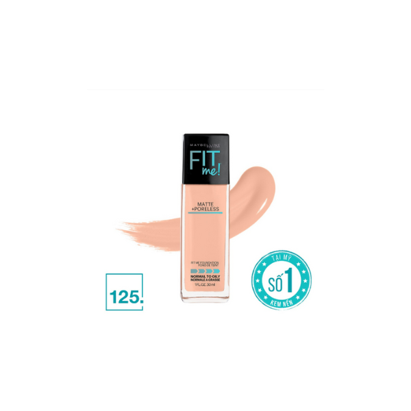 Kem Nền Mịn Nhẹ Kiềm Dầu Fit Me Maybelline New York Matte Poreless Foundation 30ml