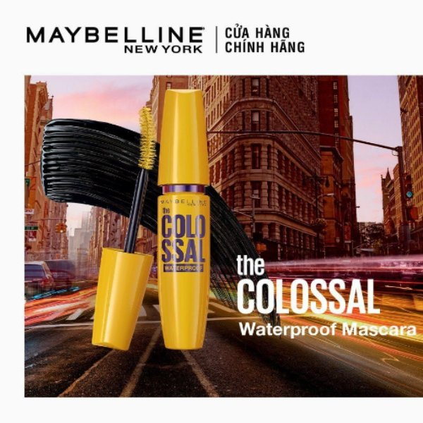 MASCARA LÀM DÀY MI & DƯỠNG MI MAYBELLINE THE COLOSSAL WATERPROOF 9.2ML
