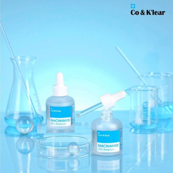 Tinh Chất Co&Klear Ampoule Niaciamide 20% Serum Cấp Ẩm, Tinh Chất Dưỡng Trắng 30ml